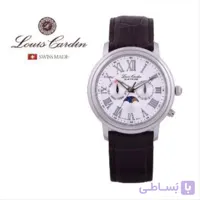 ساعت مچی مردانه لوئیس کاردین LC005 M LEATHER RG بند چرمی مون فیز