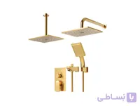 شیر حمام توکار شودر مدل رومر پلاس ABS | طلا مات | تیپ چهار