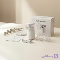 دستگاه بخور مش نبولایزر پلاس اورجینال مدل AINENGKANG ذرات میکرونی پنج میکرون پرتابل بی صدا کمک به درمان آسم