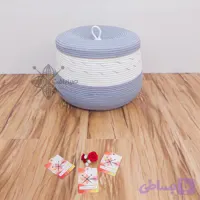 سبد درب دار جا برنجی(صبا بافت)