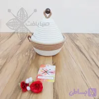 سبد قیطان جا شکلاتی نقلی درب دار (صبا بافت)