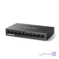 سوئیچ شبکه مرکوسیس مدل MS110P ده پورت 10/100Mbps با ۸ پورت PoE+