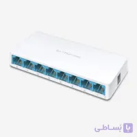 سوئیچ شبکه مرکوسیس مدل MS108 هشت پورت 10/100Mbps رومیزی