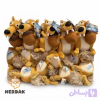 عروسک پولیشی اسکرات (Scrat) شخصیت عصر یخبندان – ارتفاع ۳۵ سانتی‌متر کد 90655