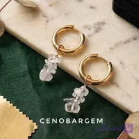 گوشواره سنگی کریستال کوارتز