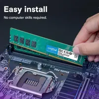 رم کامپیوتر کروشیال تک کاناله مدل CT16 فرکانس 2666 مگاهرتز DDR4 حافظه 16 گیگابایت