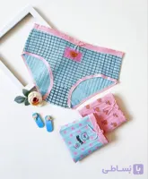 شورت نخی کبریتی زنانه 2XL برند M&M طرح خرسی🧸