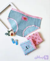 شورت نخی کبریتی زنانه 2XL برند M&M طرح خرسی🧸