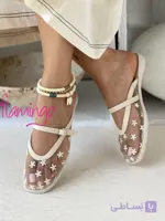 اسلیپر توری گلدوزی زنانه مدل آوینا