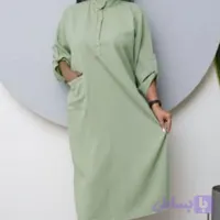 مانتو کفتان سایز بزرگ، جنس کراش S