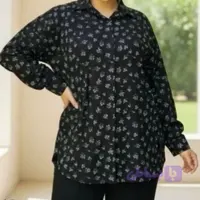 شومیز مانتویی سایز بزرگ، جنس شانتون صوفیا S