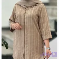 شومیز مانتویی سایز بزرگ، جنس صوفیا کوک دوزی S
