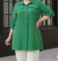 شومیز مجلسی سایزبزرگ، جنس ابروبادی اعلا ۱۱۸۲۹ T