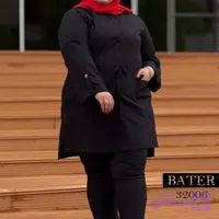 مانتو سایز بزرگ، جنس لینن B