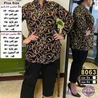شومیز سایز بزرگ مجلسی، جنس بوگاتی اعلا