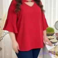 شومیز سایز بزرگ، جنس ابروبادی وارداتی