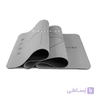 مت یوگا حرفه ای الایمنت (TPE) دو لایه 6 میل : طوسی + کاور رایگان