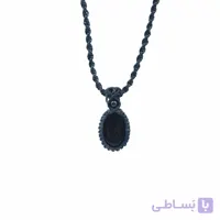 آویز دستساز مکرومه سنگ اونیکس
