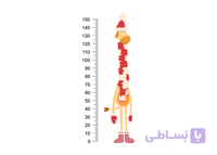 استیکر اندازه گیری قد مناسب اتاق کودک