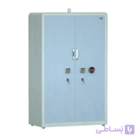 کمد اداری فلزی بایگانی نسوز و ضدسرقت مدل دو درب SLS200SM