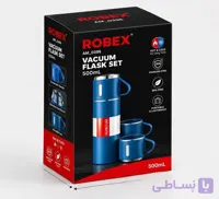 ست فلاسک وکیوم استیل ROBEX مدل AM-0396 ظرفیت ۵۰۰ میلی‌لیتر