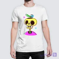 تیشرت طرح اسکلت فانتزی کد:SKULL-1024-FUN