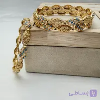 النگو زنانه طرح طلا فیوژن میناکاری 28176