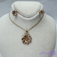 نیم ست ژوپینگ اصل زنانه طرح طلا طرح گل کد 28391