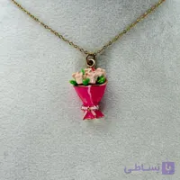 گردنبند دخترانه پینترستی ترند طرح دسته گل کد 28335