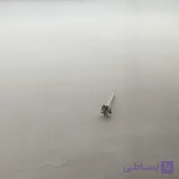 پیرسینگ بینی نقره میخی طرح مربع سایز متوسط