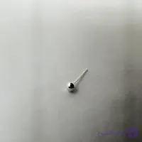 پیرسینگ بینی نقره میخی طرح توپی سایز کوچیک