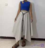 دامن زنانه هفتی هشتی مدل کمرکش