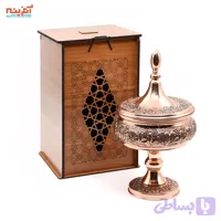 شکلات خوری مسی طرح گلبرگ