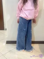شلوار جین شافل بچه گانه