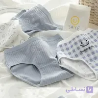 شورت فانتزی زنانه با طرح لبخند شاد و جذاب.