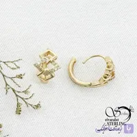 گوشواره ژوپینگ طرح لوزی کد 13484