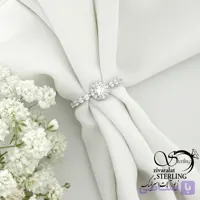انگشتر زنانه نقره 925 عیار نگین دار کد 22231