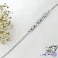 دستبند جواهری نگین دار با نقره 925 عیار کد 22038
