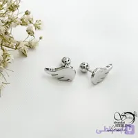 پیرسینگ نقره بال فرشته مناسب گوش کد 22087