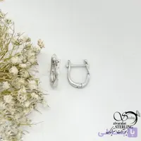 گوشواره نقره طرح مارپیچ با نقره ایتالیایی (کلیپسی) کد 22102