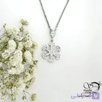 گردنبند نقره گوله برف با عیار925 کد 22308