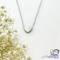 گردنبند قلب آینه ای مارک استیل کد 21675