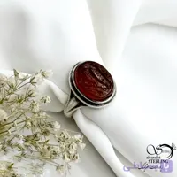 انگشتر نقره عقیق قرمز رکاب صفوی کد 21419