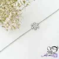 دستبند نقره گوله برفی با نقره ایتالیا کد 22040