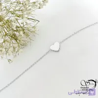 دستبند قلب مینیمال نقره ایتالیا کد 21270
