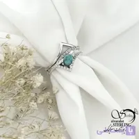 انگشتر فیروزه زنانه نقره کد 21925