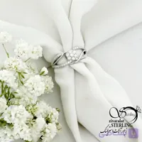انگشتر نقره 925 عیار گلدار کد 22228