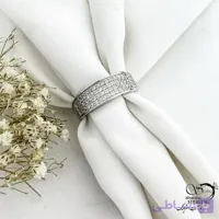 انگشتر نقره 925 عیار نگین کاری کد 20988