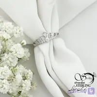 انگشتر نقره ایتالیا طرح تاج با عیار925 کد 22221