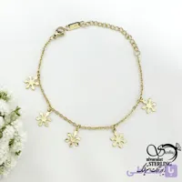 دستبند آویز گل برند استیل کد 22169